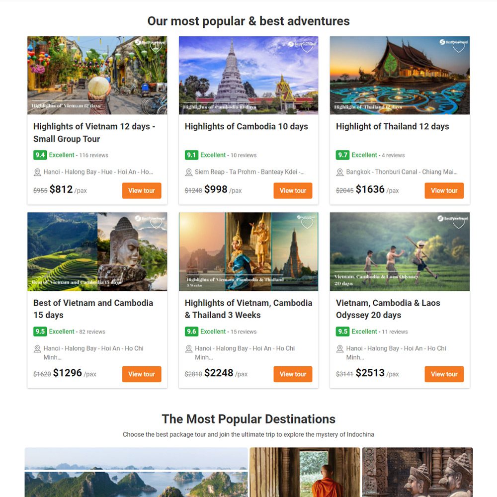 Mẫu Website Theme Tour Du Lịch – Flatsome