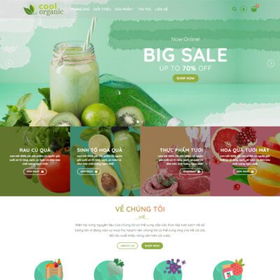 Mẫu Website Theme Market Online – Flatsome – Mẫu 1