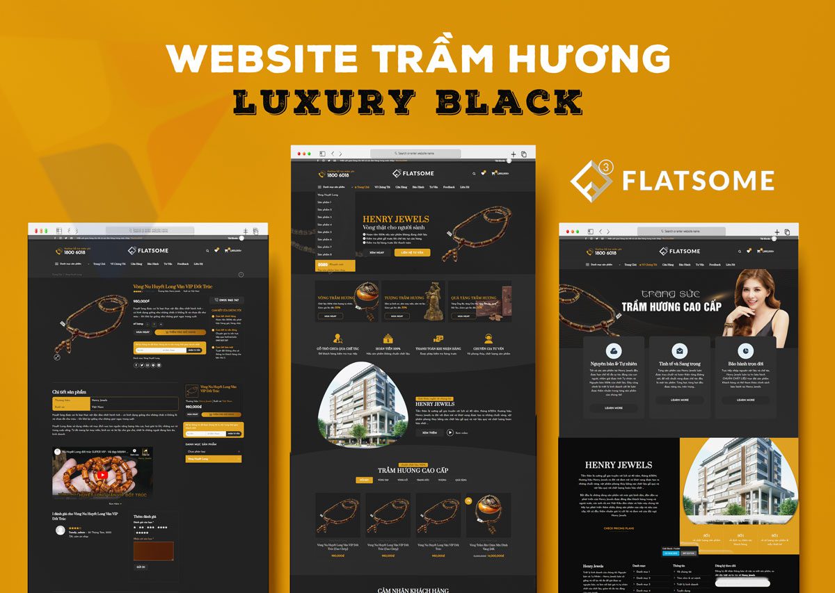 Mẫu Website Theme Trầm Hương Shop – WP Flatsome