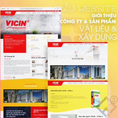 Mẫu Website Giới thiệu công ty & sản phẩm | Vật liệu & Xây Dựng | WP Flatsome