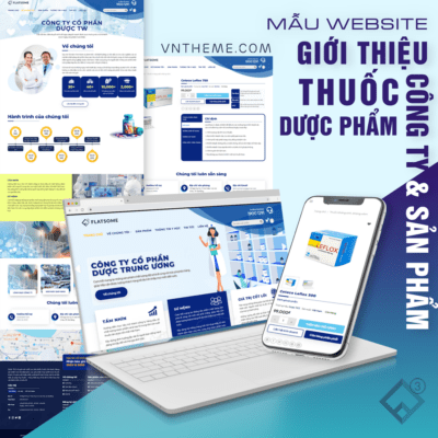 💊 Mẫu Website Dược Phẩm – Giao Diện WordPress Giới Thiệu Công Ty & Sản Phẩm
