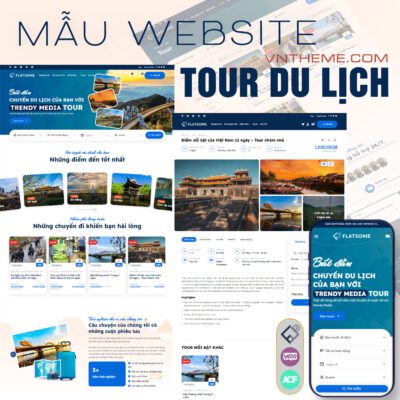 Mẫu Website Tour Du Lịch – Sử dụng WordPress Flatsome Chuyên Nghiệp Chuẩn SEO