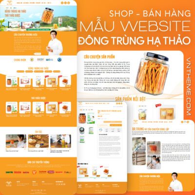 Mẫu Website Đông Trùng Hạ Thảo – Website Giới thiệu & Bán hàng WordPress (Flatsome)