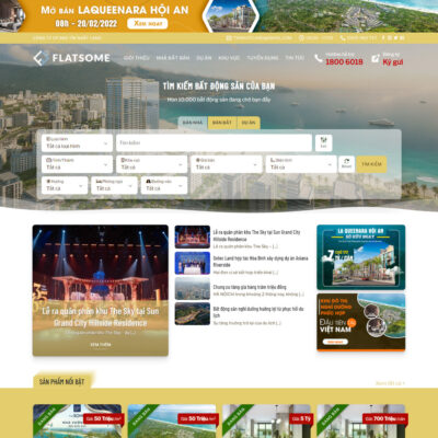 Mẫu Website Theme Bất Động Sản - Flatsome