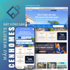 Mẫu Website CenHomes – WP Flatsome – Theme Bất Động Sản