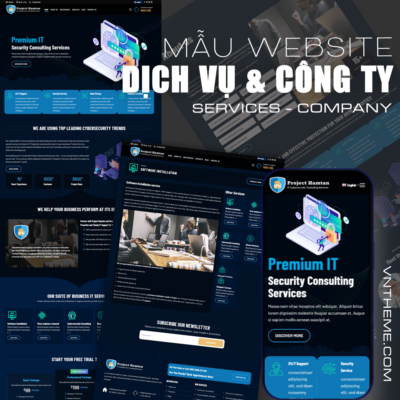 Mẫu Website Giới thiệu Dịch vụ & Công Ty – WP Flatsome - Service theme