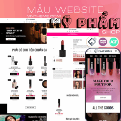 Mẫu Website Mỹ Phẩm 2 – WP Flatsome – Theme Cosmetics