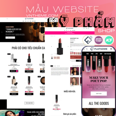 Mẫu Website Mỹ Phẩm 2 – WP Flatsome – Theme Cosmetics