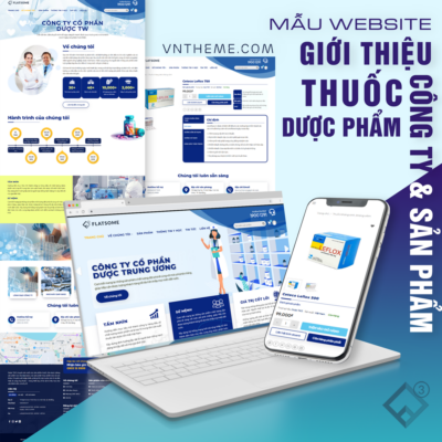 💊 Mẫu Website Dược Phẩm – Giao Diện WordPress Giới Thiệu Công Ty & Sản Phẩm