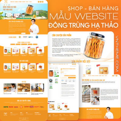 Mẫu Website Đông Trùng Hạ Thảo – Website Giới thiệu & Bán hàng WordPress (Flatsome)